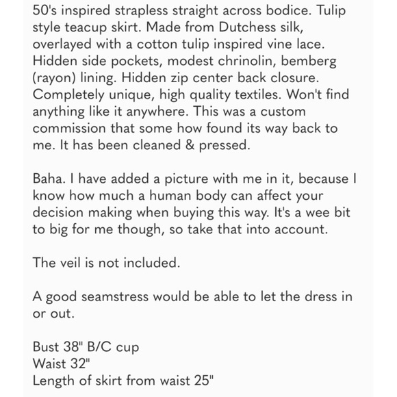 Vintage Wedding Dress - Picture 6 of 6